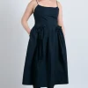 penelope apron dress - navy
