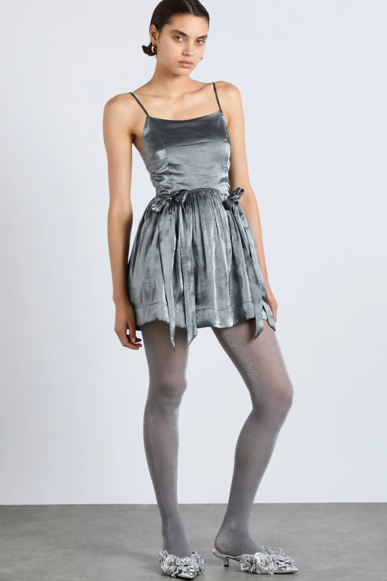 penelope mini dress - glass satin