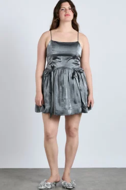 penelope mini dress - glass satin