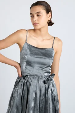 penelope mini dress - glass satin