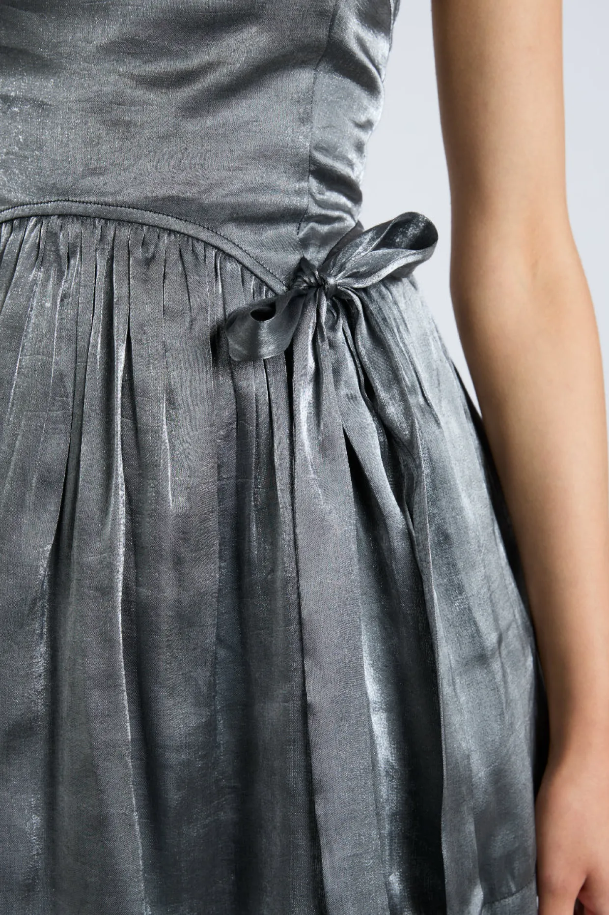 penelope mini dress - glass satin
