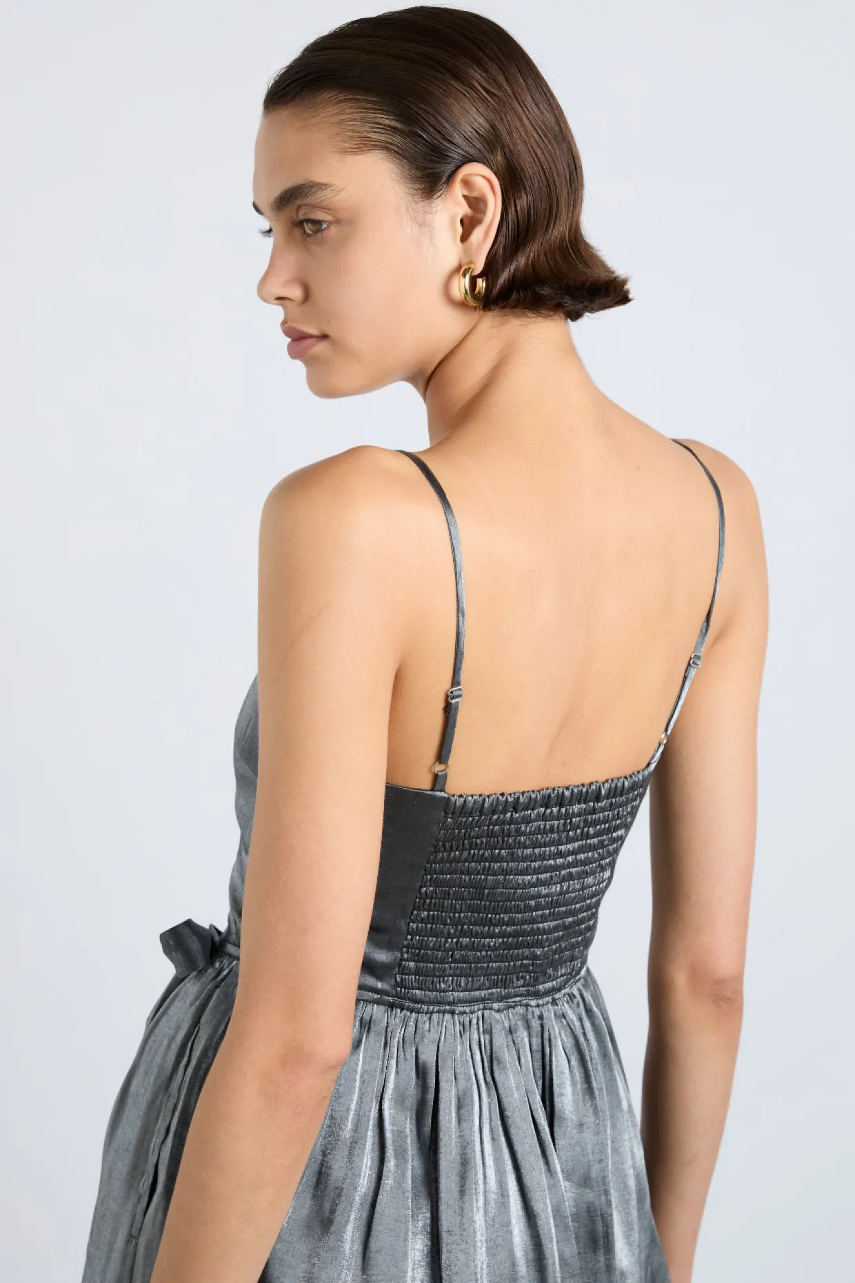 penelope mini dress - glass satin