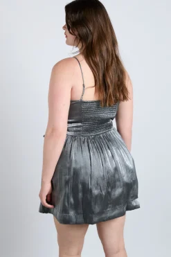 penelope mini dress - glass satin