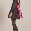 piarra mini smock dress - black with pink bows