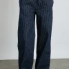 rafe jeans - navy pin stripe