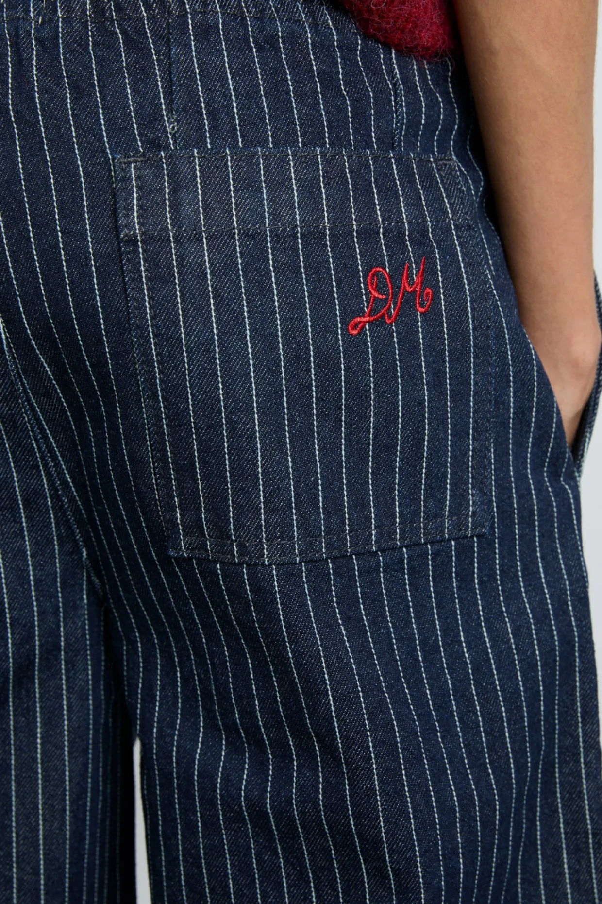 rafe jeans - navy pin stripe