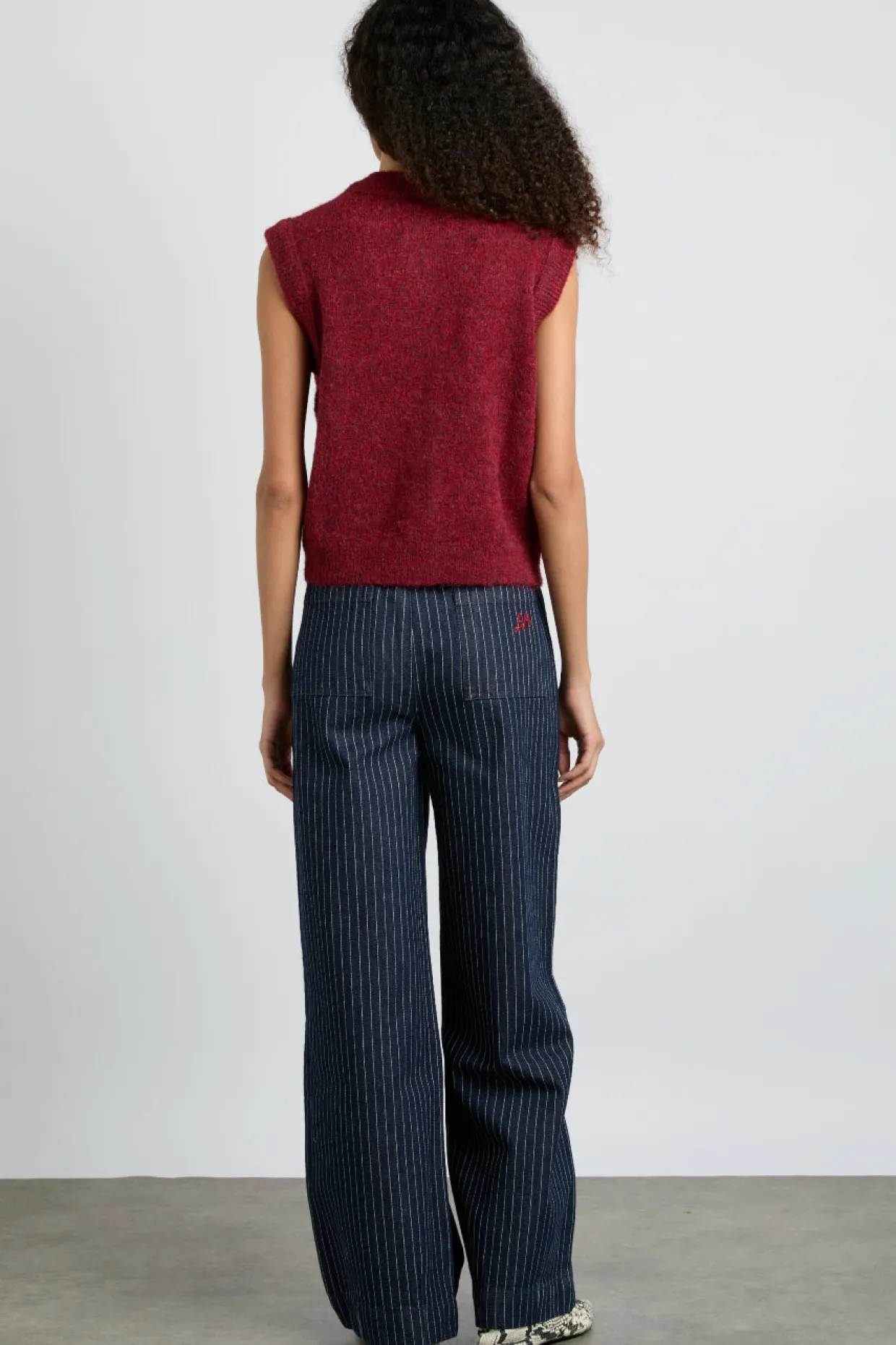 rafe jeans - navy pin stripe