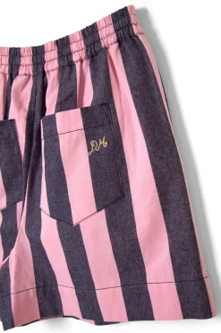 rafe shorts - blue pink stripe