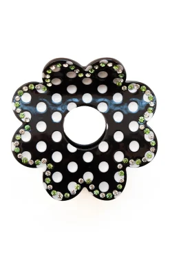 recycled acetate daisy spot hair clip