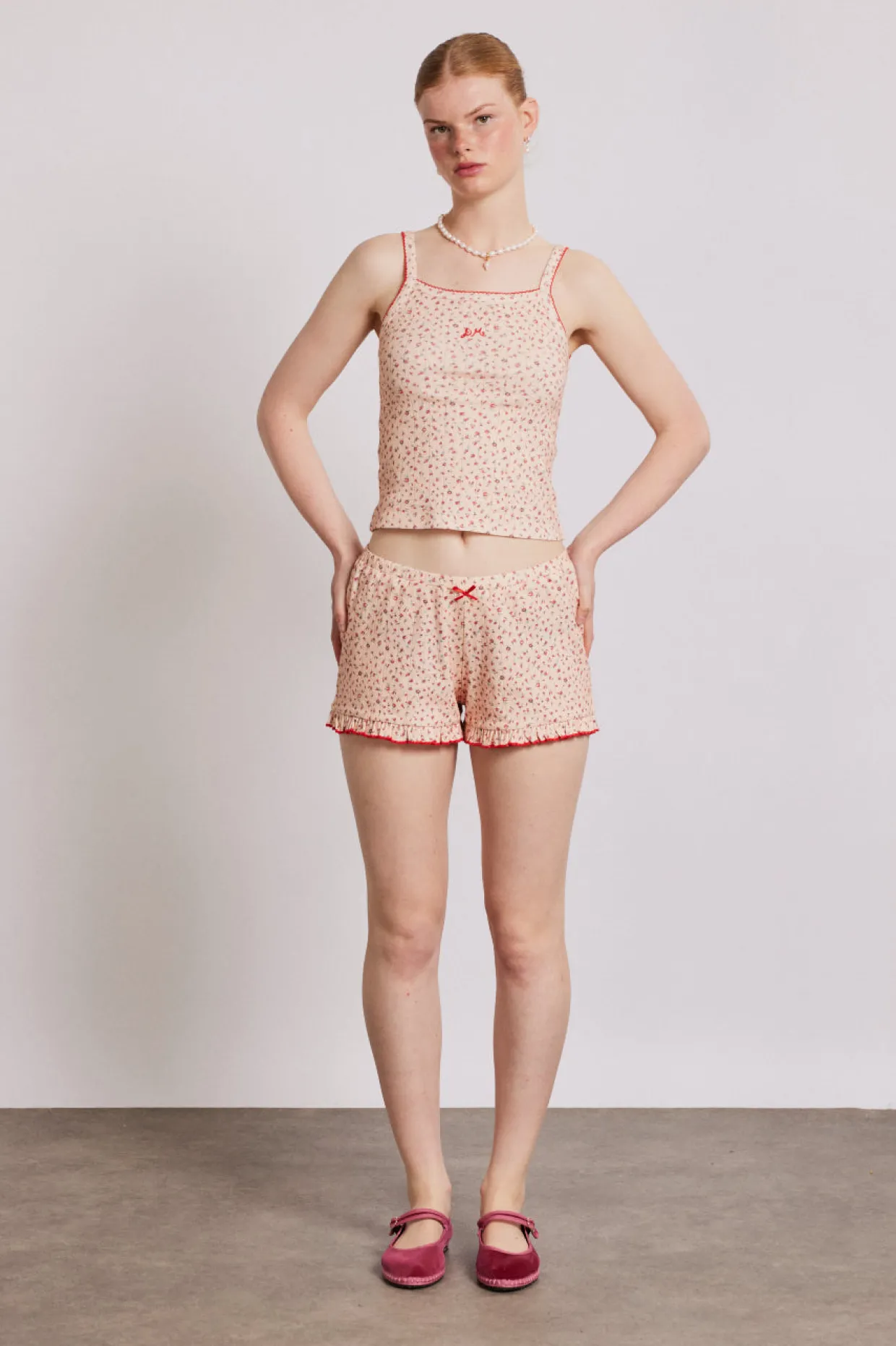rose print short