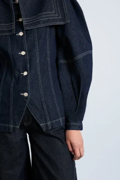 sailor denim jacket - dark indigo