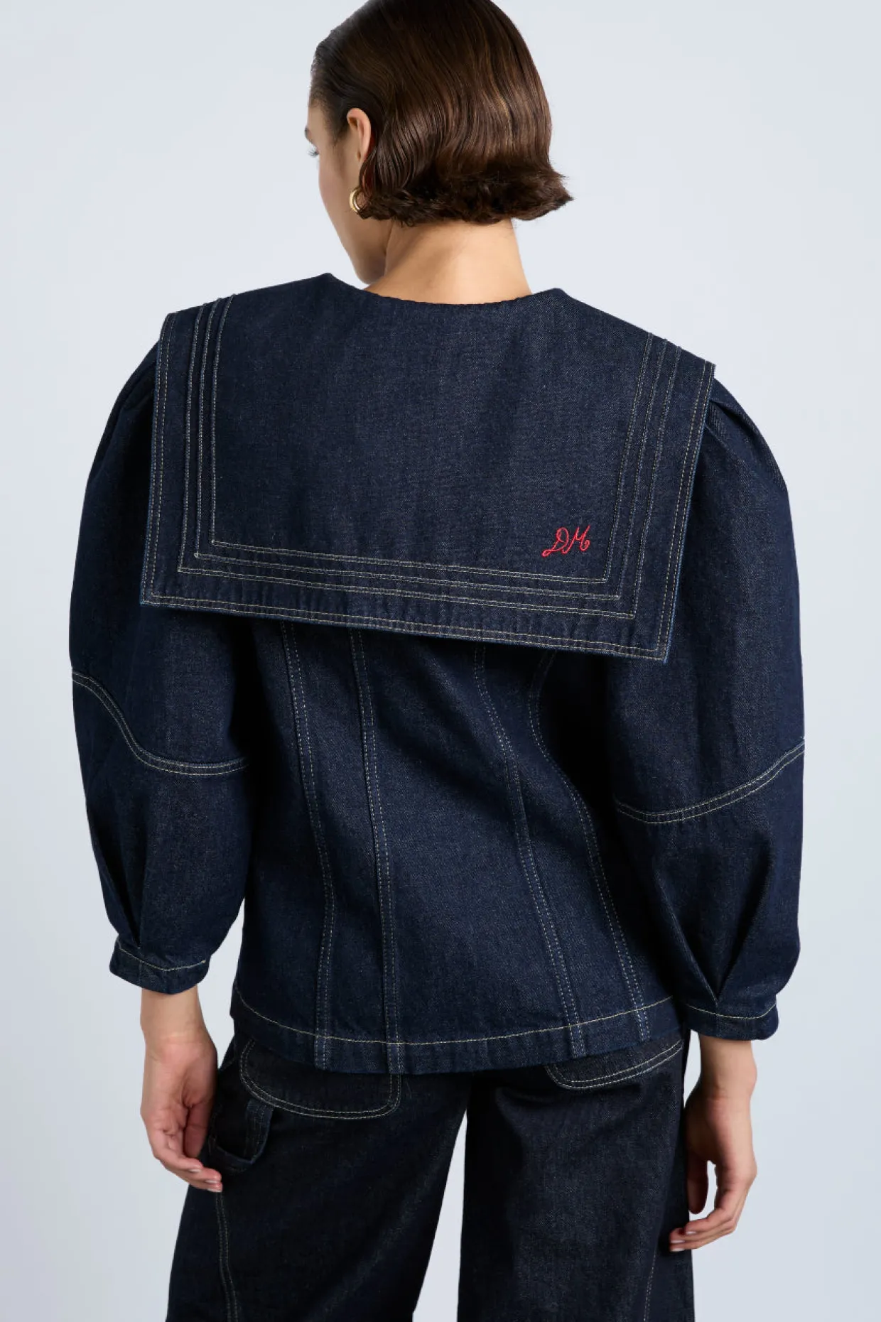 sailor denim jacket - dark indigo