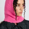 scalloped edge hood in pink
