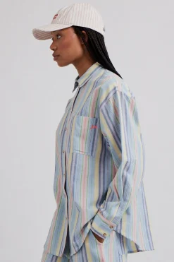 skyla shirt - multi stripe