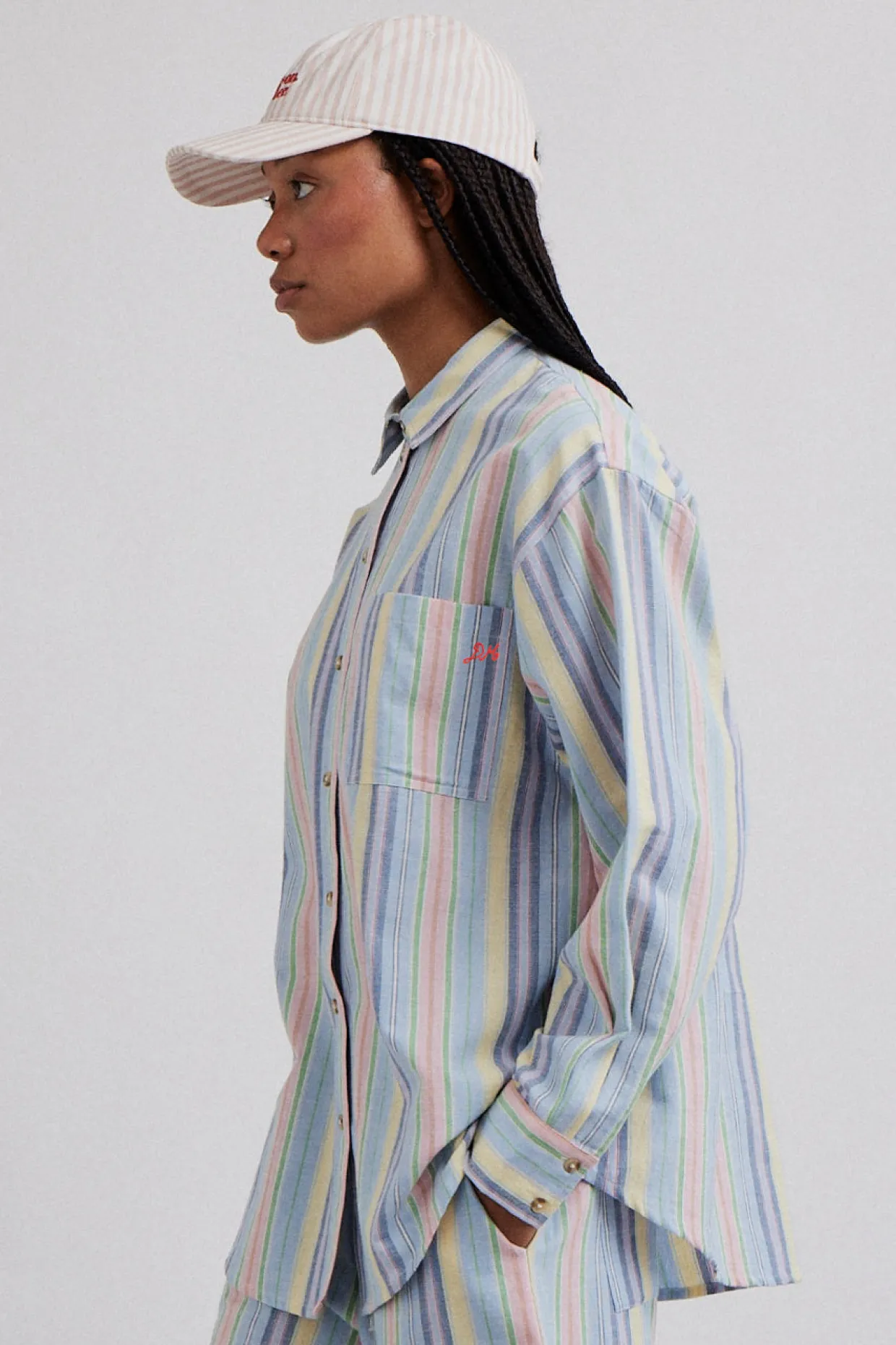 skyla shirt - multi stripe