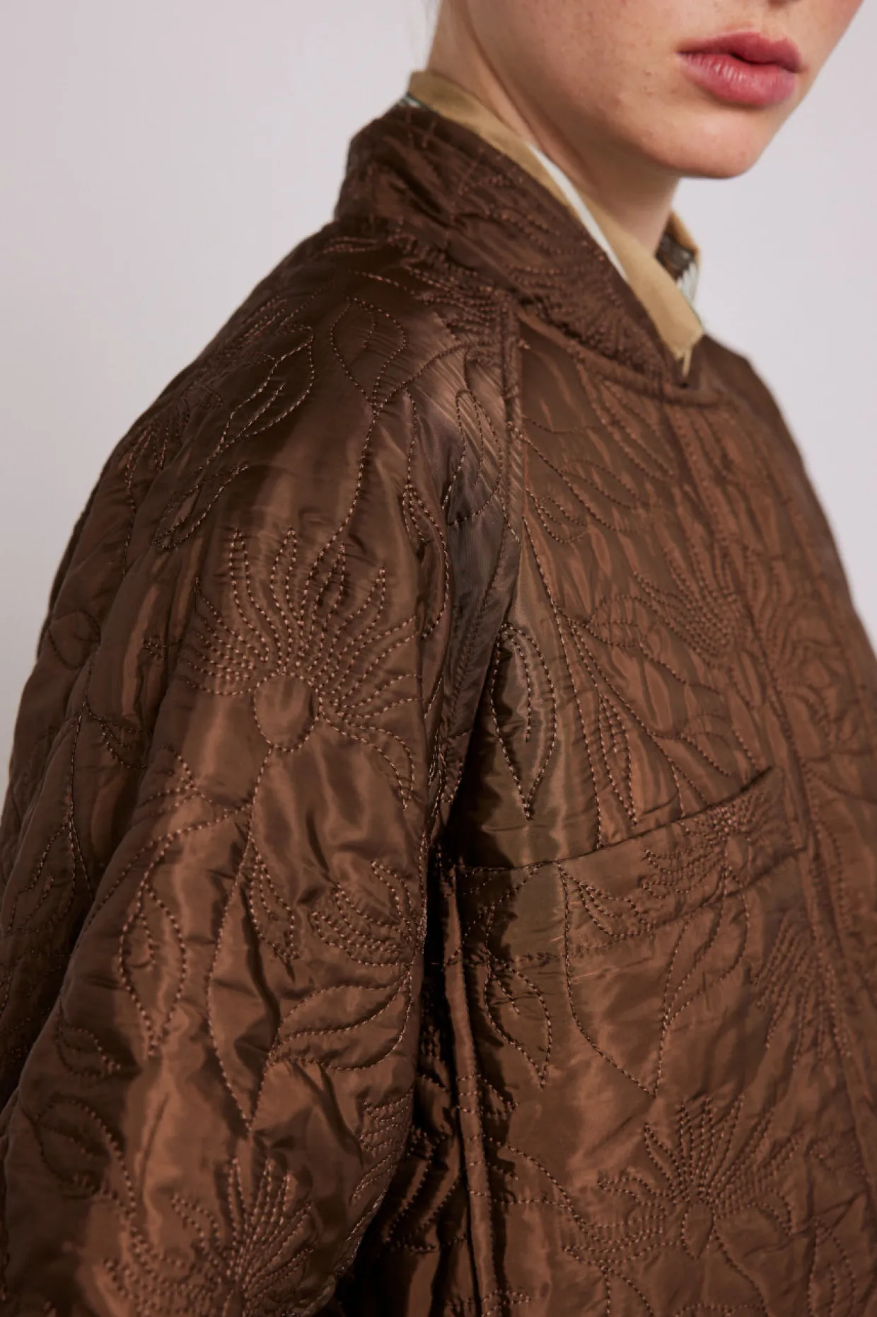 susie quilted reversible bomber