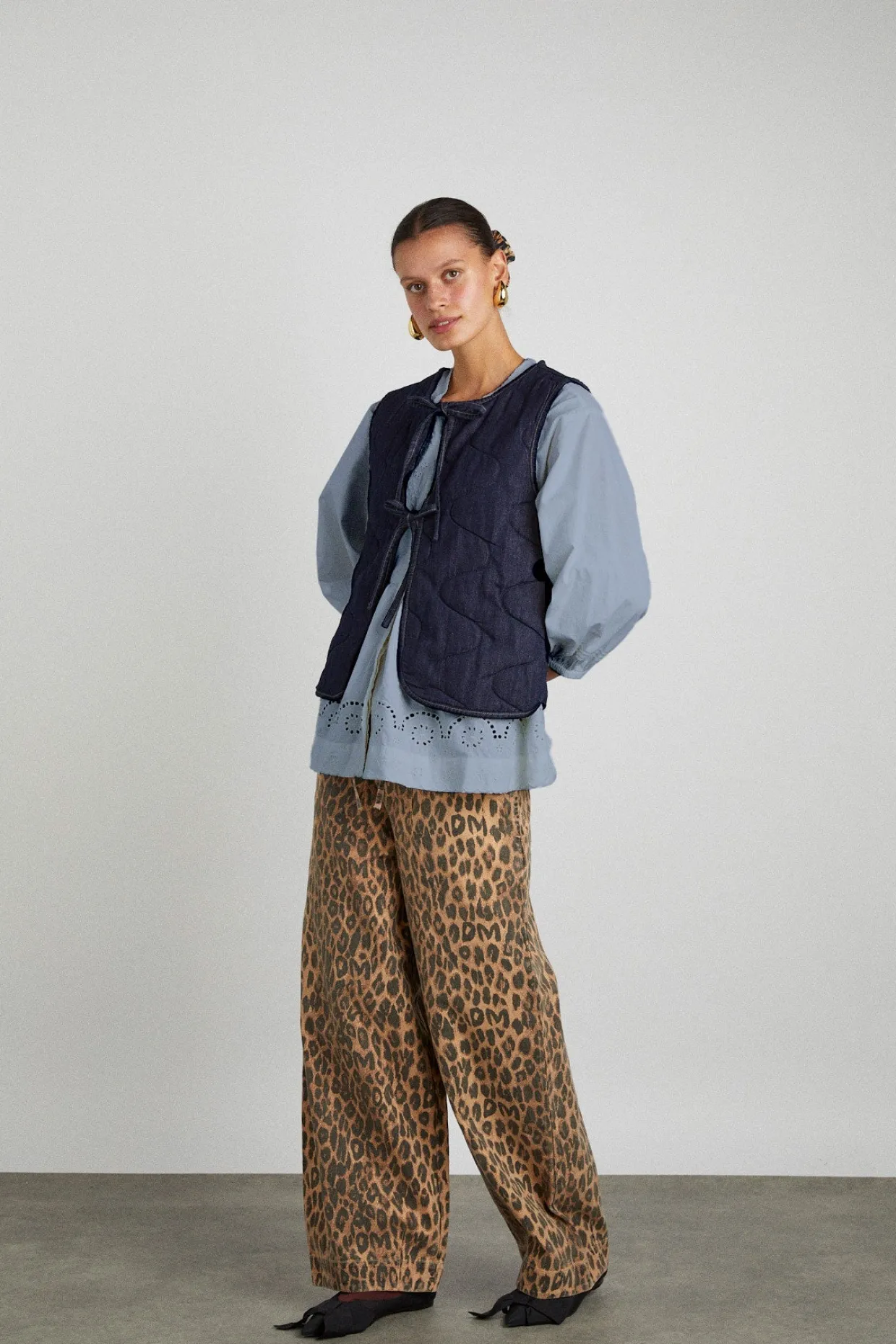 tilly gilet - indigo organic denim