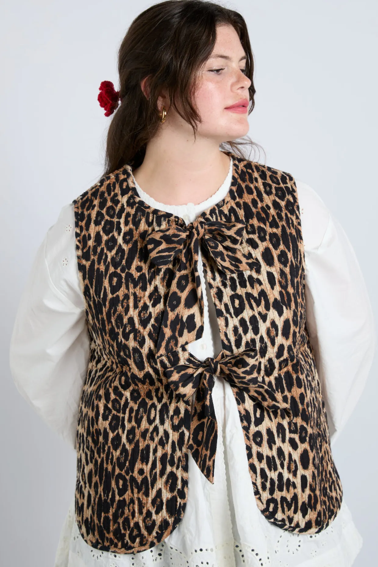 tilly gilet - leopard