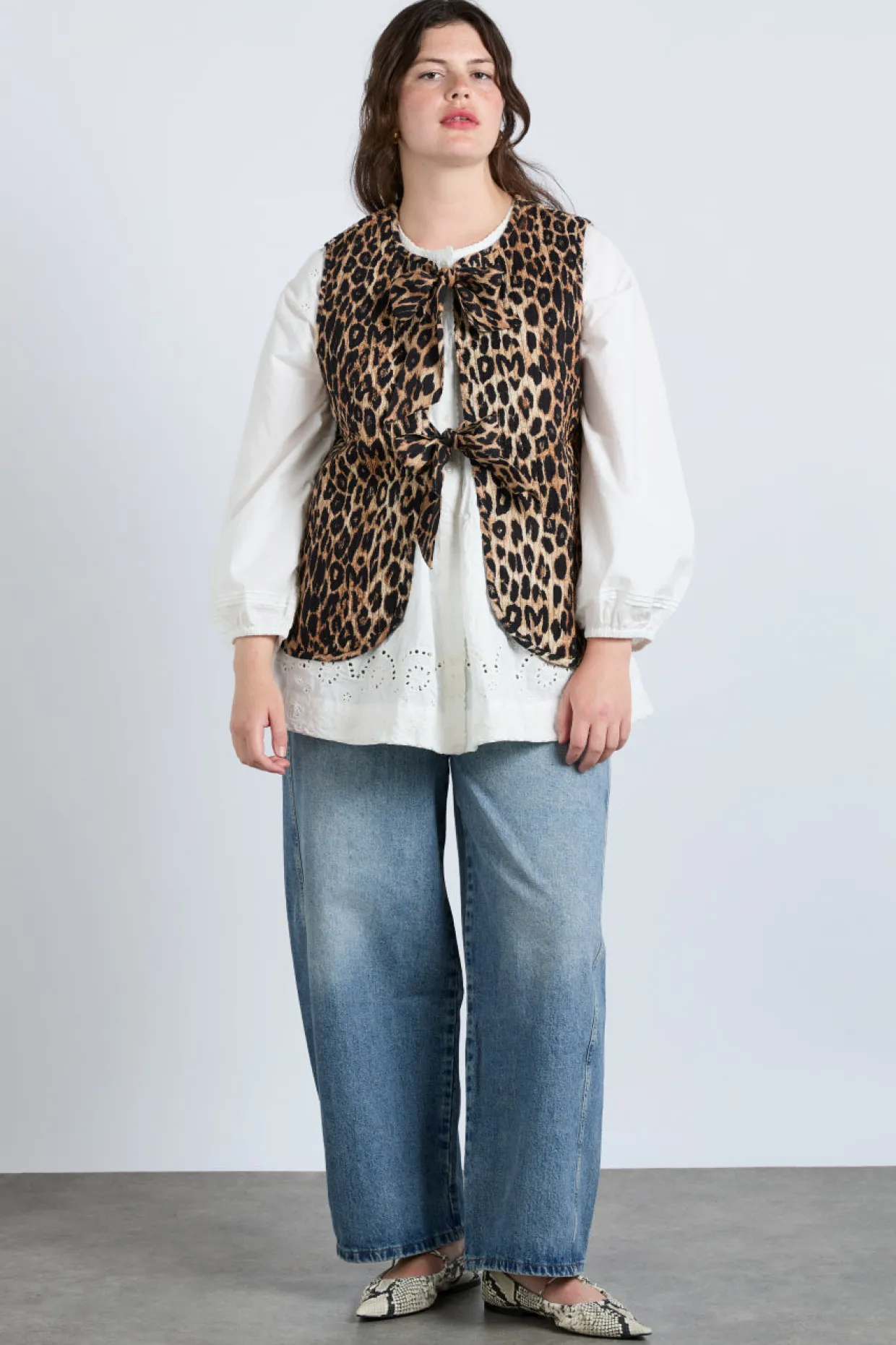 tilly gilet - leopard