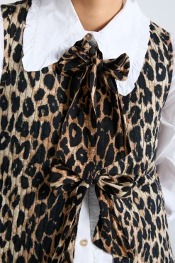 tilly gilet - leopard