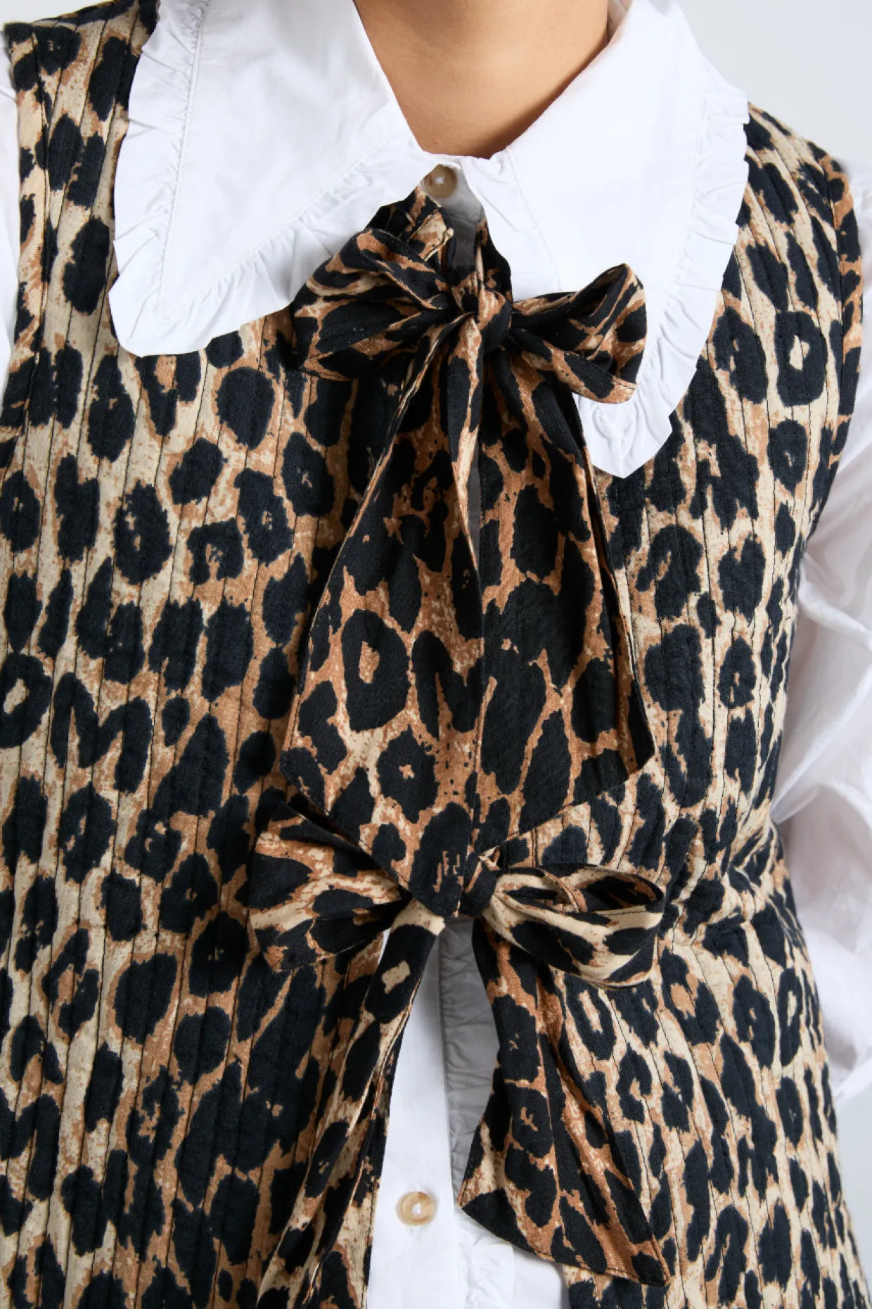 tilly gilet - leopard